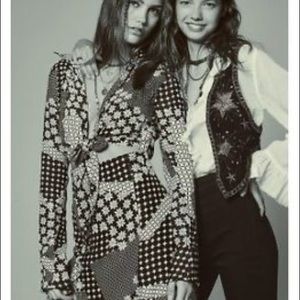 Free People Printed Mini Dress